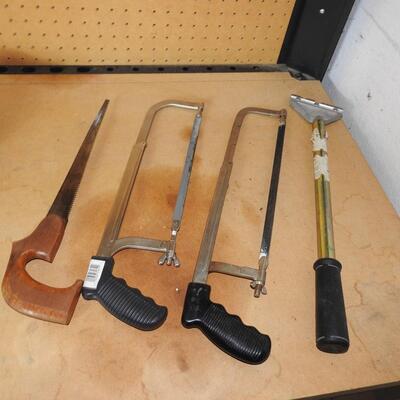 Assortment of Saws and Scrapers