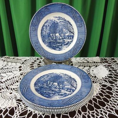 Courier and Ives collectible plates