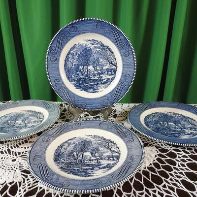 Courier and Ives collectible plates