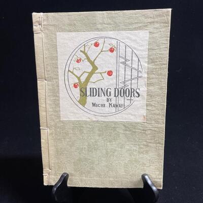 Lovely and Rare Japanese Fabric-Bound book SLIDING DOORS