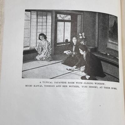 Lovely and Rare Japanese Fabric-Bound book SLIDING DOORS