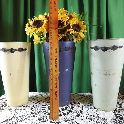 Assortment of Metal Vases