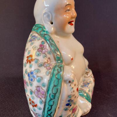 Vintage Chinese Porcelain Hotei Buddha of Happiness Figure
