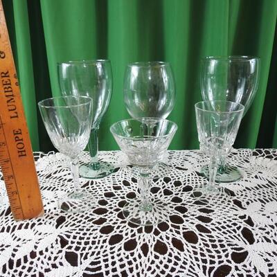 Variety of Crystal Glasses
