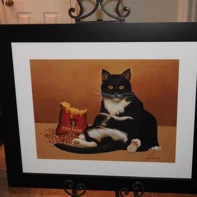 Framed Cat Art