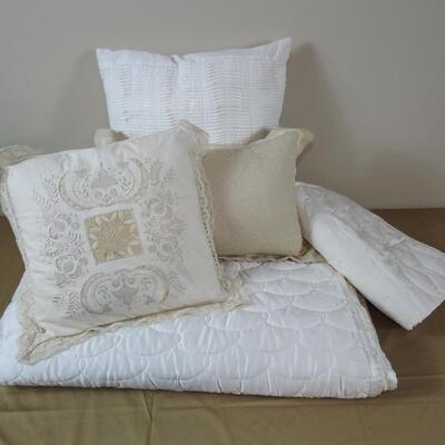Pillows and mattress pad