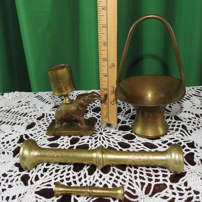 Assortment of Solid Brass Items