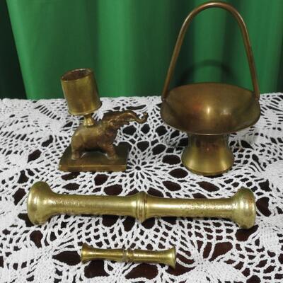 Assortment of Solid Brass Items