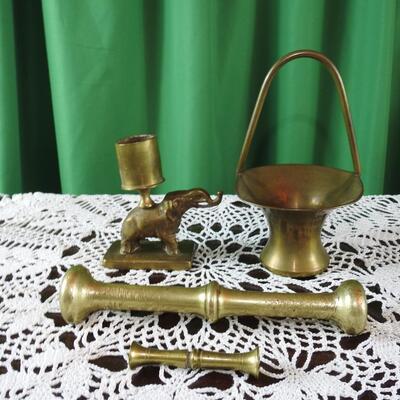 Assortment of Solid Brass Items