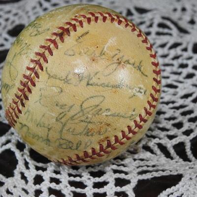 1952 Texas League Tulsa Oilers Signed Baseball