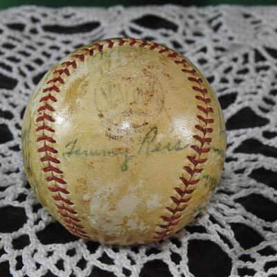 1952 Texas League Tulsa Oilers Signed Baseball