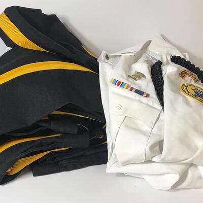 Lot 86: Naval Honor Guard Uniform Shirts & Pants