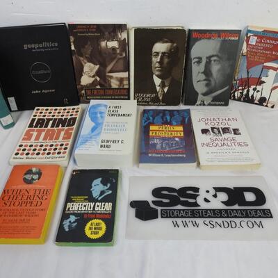 12 Presidential Spotlight Books: Woodrow Wilson Biographies, Franklin Roosevelt