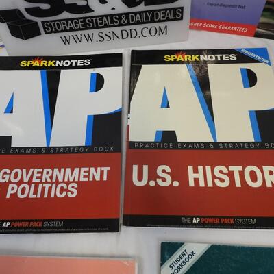 Sparknotes AP Test Exam Preps, ACT Workbooks, Psychology, U.S. History etc.