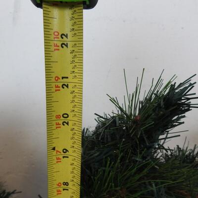 3 Small Christmas Trees, Black Bases, 1 Tree Broken Base, Prelit