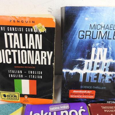 12 Miscellaneous Language Books: Kids to Novels, Italian, German and Japanese
