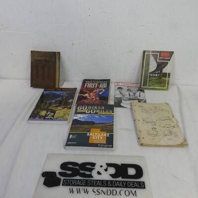 Outdoor Guides: Antique 1916 Home Manufacture of Furs and Skins and Hiking Books