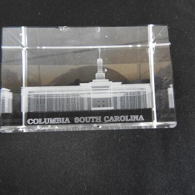 8 Harding Opti-Crystal Cube, Different US Cities and Buildings Great Condition