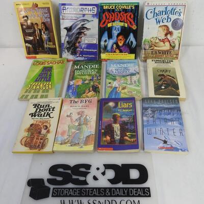 12 Children Books: Charlotte's Web to The BFG Roald Dahl, Paperbacks