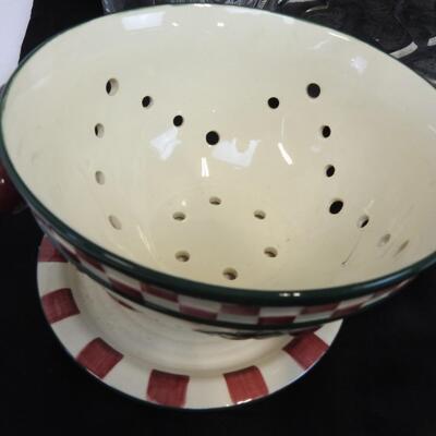 7 Glasses, 1 Grape Glass Punch Bowl, Ceramic Berry Colander, Purple Vase