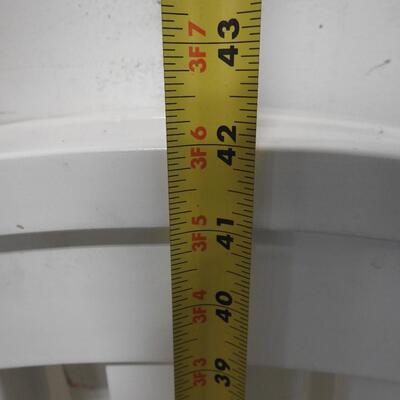 White Crib, With Hardware, No Matress