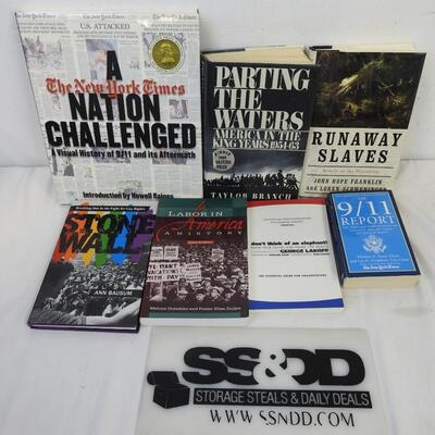 7 Non-Fiction Books, A Nation Challenged, Parting the Waters, Stone Wall