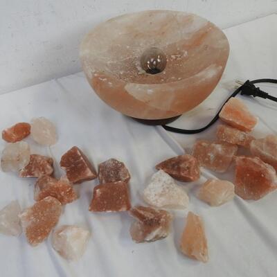 Salt Lamp, Works, Needs new Bulb