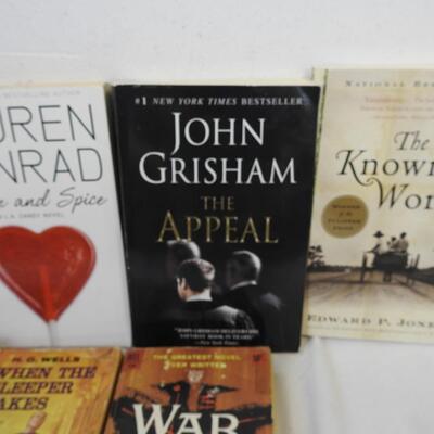 9 Fiction Books: Some Vintage, H.G. Wells, Tolstoy, Gavin Scott