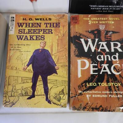 9 Fiction Books: Some Vintage, H.G. Wells, Tolstoy, Gavin Scott