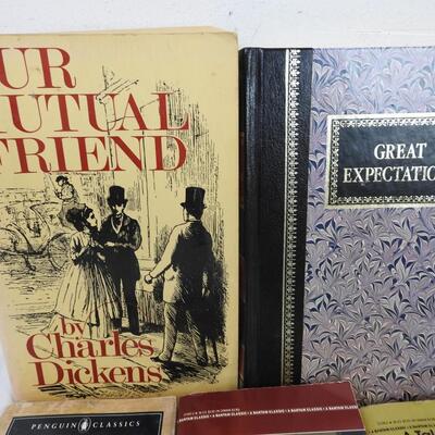 5 Books, All By Charles Dickens, Vintage