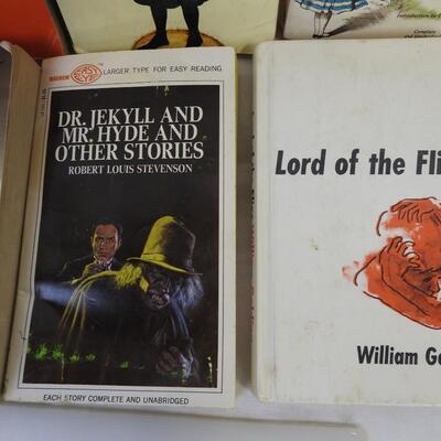 8 Books, Classics, Lord of the Flies, Alice's Adventures in Wonderland
