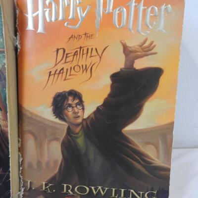 5 Books: Harry Potter Books 1-4 and 7, Paper Back