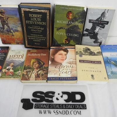 10 Books: Firefly Lane, Huckleberry Finn, Return of the Jedi