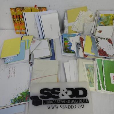 Lot of Assorted Cards and Envelopes, Christmas, Fall