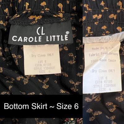 CAROLE LITTLE ~ Two (2) Piece ~ Long Sleeved Top With Matching Skirt ~ *See Details for Sizes
