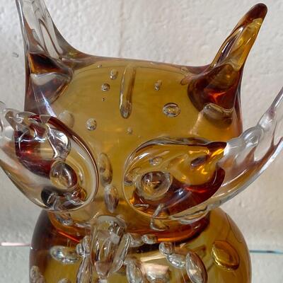Enrico Camozzo Glass Owl Murano