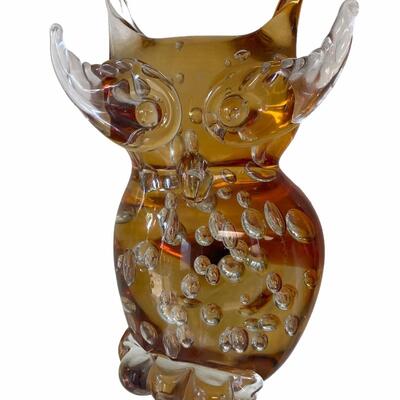 Enrico Camozzo Glass Owl Murano