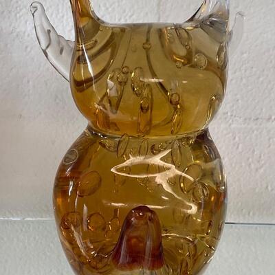 Enrico Camozzo Glass Owl Murano