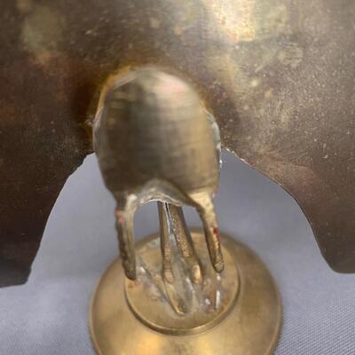 Vintage Brass Peacock