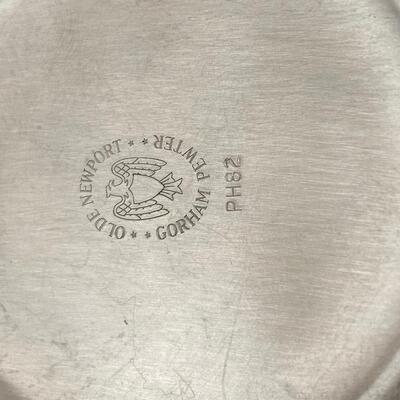 Olde Newport Gorham Pewter Handled Bowl Porriger