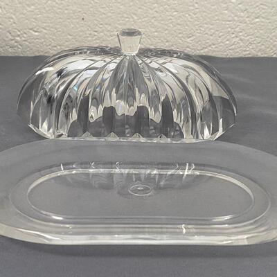 Vintage Large Acrylic Butter Dish