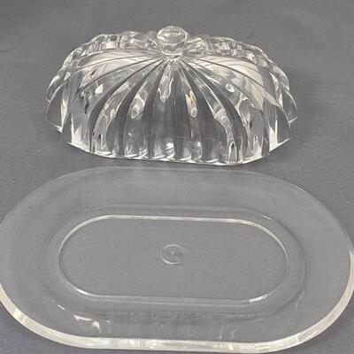 Vintage Large Acrylic Butter Dish