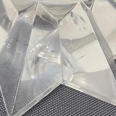 Vintage Lucite Faceted Judith Kruger Bowl