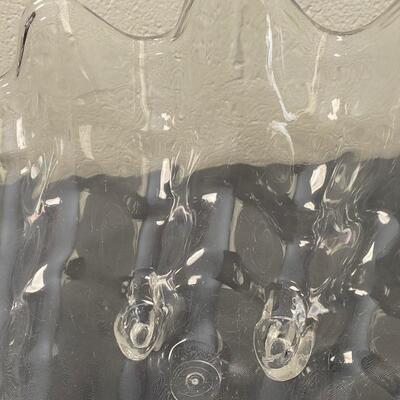 Large Vintage Acrylic Clam Shell Bowl with 8 Small Bowls