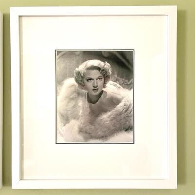 Lot 65 Framed Photo Actress Lana Turner 15x17