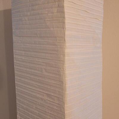 Lot 4: White Crepe Paper Floor Lamp