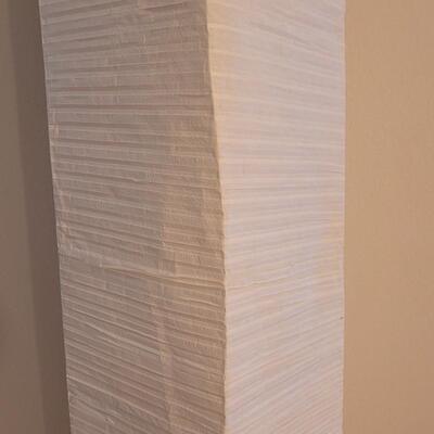 Lot 4: White Crepe Paper Floor Lamp