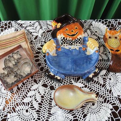 Variety of Neat Items to Include Frankoma and Halloween