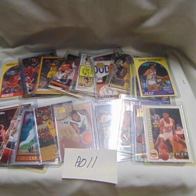 Item A011 Laminated sports cards