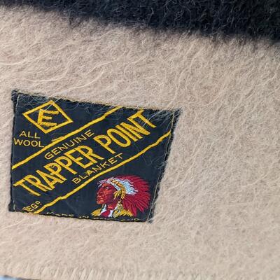 Trapper Point Wool Blanket, Great Shape